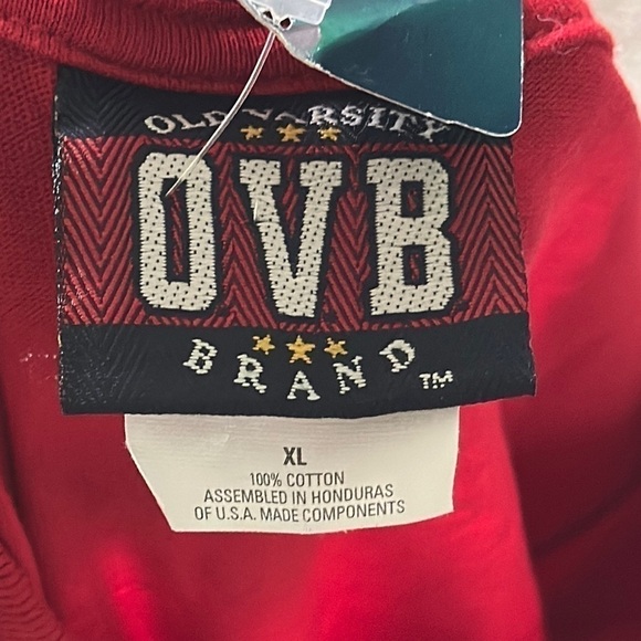 OLD VARSITY BRAND Men’s Red “America” T-Shirt Size XL NWT - Picture 4 of 5